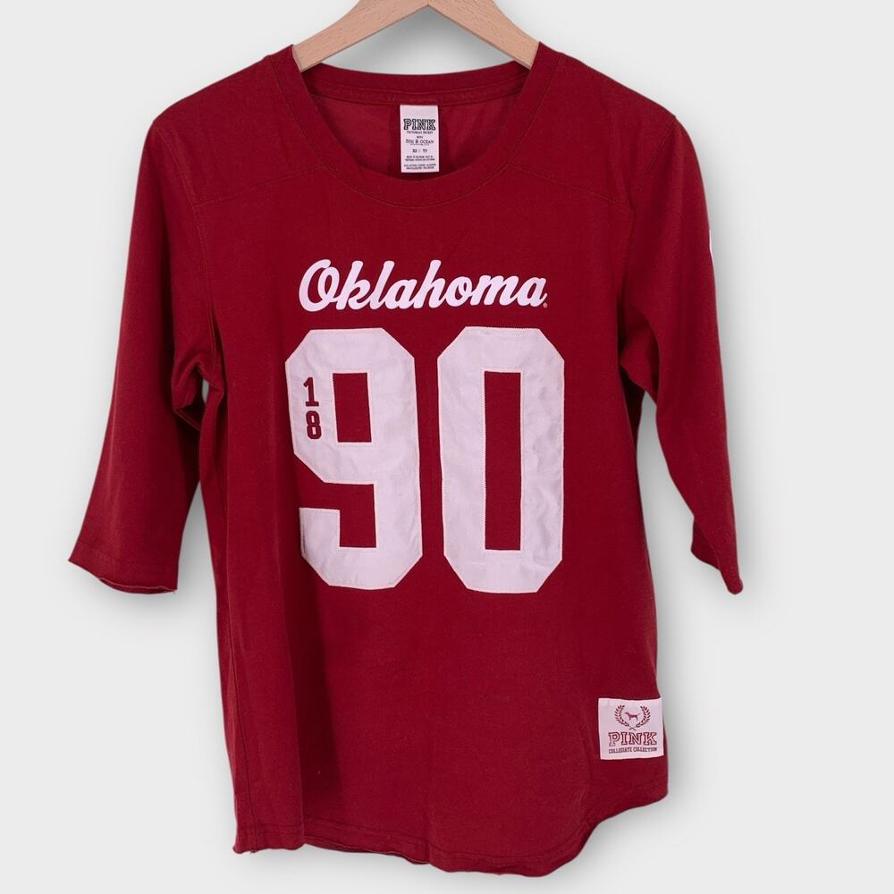 Victoria’s Secret PINK Collegiate Collection Oklahoma Sooners OU Women Jersey XS